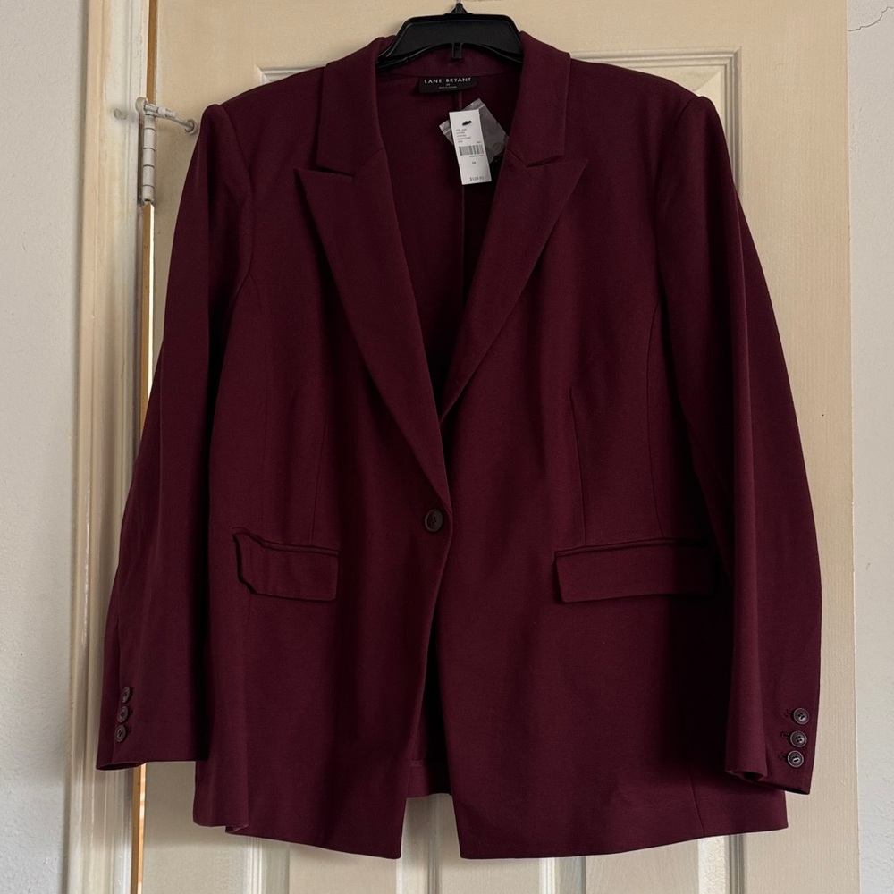 Lane Bryant Dark Burgundy Blazer